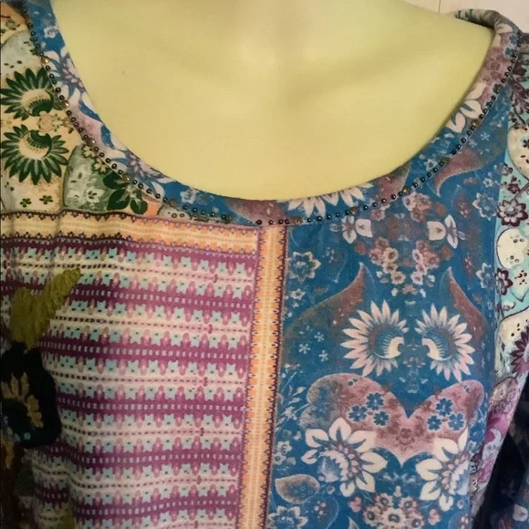 Boho Sundance embroidery and beaded top, size S - Picture 5 of 9